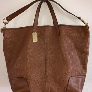 COACH XL leather tote weekender